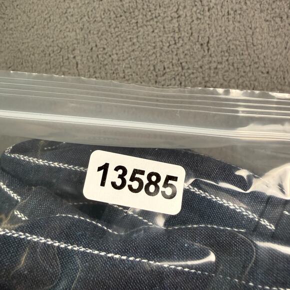 Free People Ashby Blazer Womens S Navy Blue Pinstriped Linen Double Breasted - Picture 12 of 12